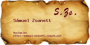 Sámuel Zsanett névjegykártya