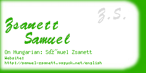 zsanett samuel business card